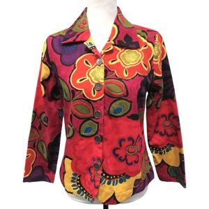 Lifestyle Petite Bright Floral Lightweight Jacket Size Petite S